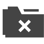 Folder Error SVG Icon